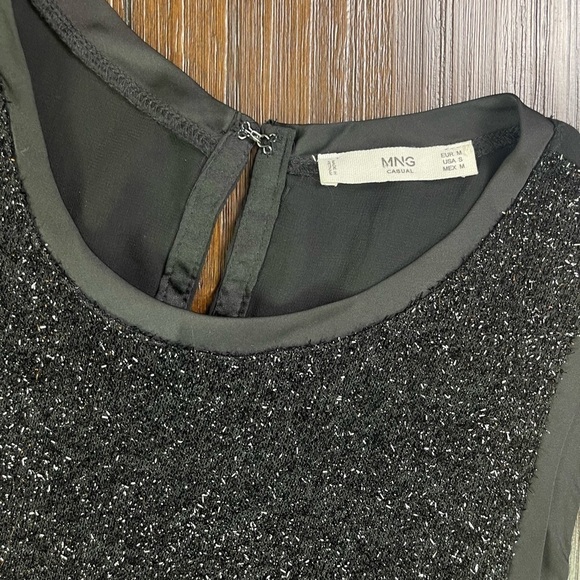 Mango “MNG Casual” Textured Metallic Tank Size Small - Picture 4 of 8